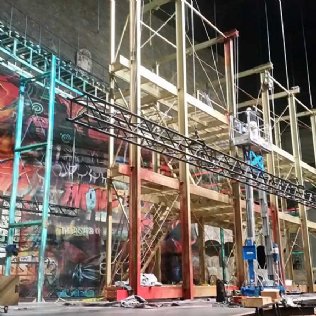 Stahlkonstruktion für »West Side Story«